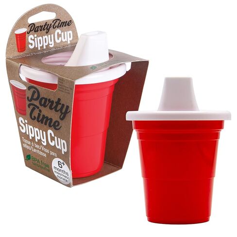 GAMAGO Party Time Baby Adorably Cute Learner Sippy Cup for Babies, Toddlers and Kids, 6+ Months Old, BPA-Free, Food-Safe, Spill Proof, Easy to Clean, Party Time, 5" in Kuwait