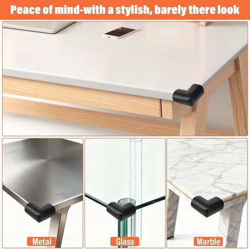 Qianyu 10 Pack Soft Sponge Table Corners Baby Proofing Edge and Corner Guards Adhesive Safety Foam Desk Furniture Corner Protectors Cover Bumpers for Kids Bed Table Cabinet Fireplace Stair in Kuwait