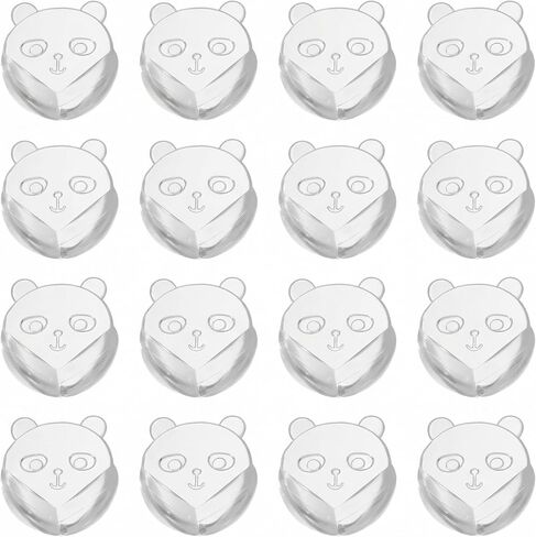 Silicone Corner Protectors 16 Pcs Transparent Round Edge Guards with Strong Adhesive for Furniture and Table Safety Bear Design in Kuwait