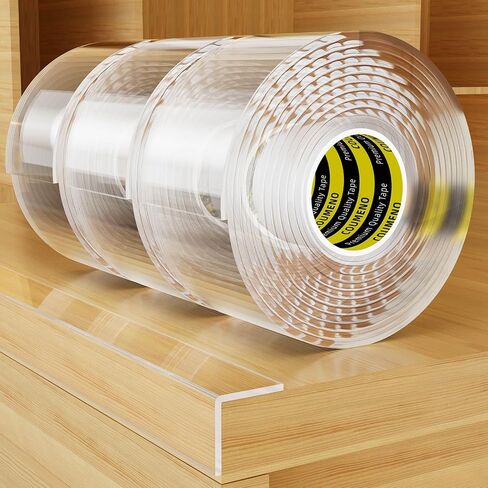 Corner Protector Clear Baby Proofing Edge Guard Tape 1.6in（W x 3.3FT(L) Self Adhesive Furniture Table Corner Bumper for Child Safety Sharp Edge Guard Roll in Kuwait