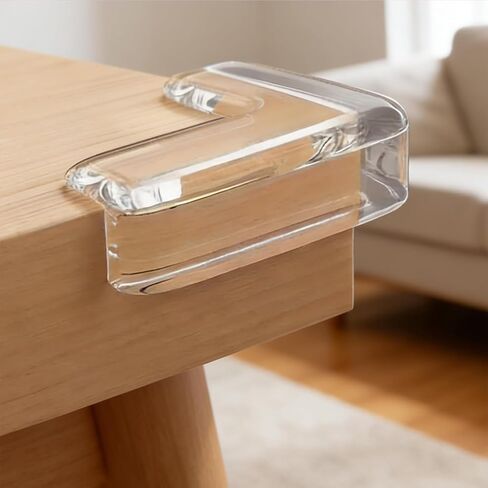 10 Pack Clear Corner Guards, Transparent Furniture Edge Protectors with Adhesive, Safety Bumpers for Sharp Corners in Kuwait