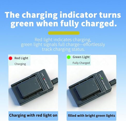 NB-6L NB-6LH Battery Charger, USB Camera Battery Charger with LED Indicator, Compatible with Canon PowerShot SX530 HS, SX540 HS, SX710 HS, SX610 HS, SX600 HS, SX510 HS, SX280 HS, SX270 HS, S120, S95 in Kuwait