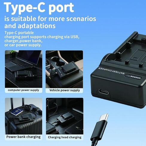 NB-6L NB-6LH Battery Charger, USB Camera Battery Charger with LED Indicator, Compatible with Canon PowerShot SX530 HS, SX540 HS, SX710 HS, SX610 HS, SX600 HS, SX510 HS, SX280 HS, SX270 HS, S120, S95 in Kuwait