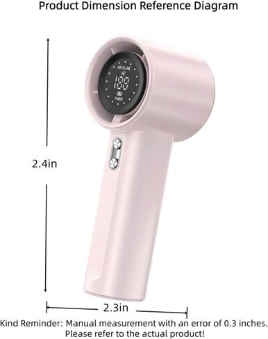 100-Speed Cordless Air Blower, Rechargeable Handheld Turbo Fan for Outdoor Camping, Computer PC Cleaning, (White) in Kuwait