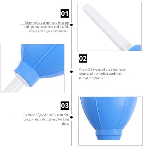 Sewroro 5pcs Silicone Air Blower Camera Cleaner with Powerful Airflow and Ergonomic Design for Equipment, Computer, Laptop, and Lens Dust Cleaning Random Color in Kuwait