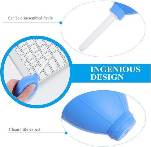 Sewroro 5pcs Silicone Air Blower Camera Cleaner with Powerful Airflow and Ergonomic Design for Equipment, Computer, Laptop, and Lens Dust Cleaning Random Color in Kuwait