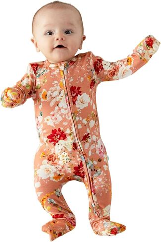 Posh Peanut Girls Convertible Baby Sleepers, Toddlers Footless Pajamas | True To Size Fit With 2-Way Zipper, Convertible Mittens/Footies With Grips, Tagless Gentle Comfort, Easy Care Wash in Kuwait