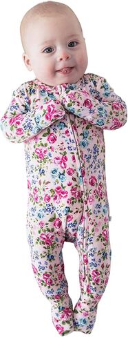 Posh Peanut Girls Convertible Baby Sleepers, Toddlers Footless Pajamas | True To Size Fit With 2-Way Zipper, Convertible Mittens/Footies With Grips, Tagless Gentle Comfort, Easy Care Wash in Kuwait