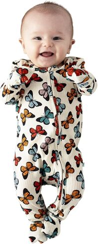 Posh Peanut Girls Convertible Baby Sleepers, Toddlers Footless Pajamas | True To Size Fit With 2-Way Zipper, Convertible Mittens/Footies With Grips, Tagless Gentle Comfort, Easy Care Wash in Kuwait