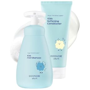 GOONGBE Kids' Detangling Shampoo - Silky Shine for Frizzy Tangle-Prone Hair – Silicone-Free Low pH with Silk Protein & Macadamia Oil – Tear-Free Tested, 25 Allergen-Free – Korean K-Beauty, 10.1 fl oz in Saudi Arabia