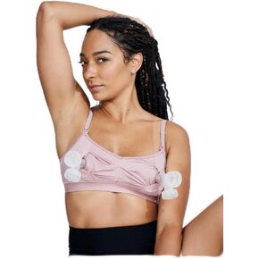Bodily Do Anything Nursing Bra for Breastfeeding & Hands-Free Pumping, S | Wireless Pumping Bra, Adjustable Maternity Bra, One Handed Clip-Down Access, Made with OEKO-TEX Standard 100 Certified Fabric in Kuwait
