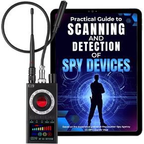 Hidden Camera Detector Spy Camera Finder with Full Guide eBook, RF Detector for GPS Tracker, Bug, Listening Devices, Radio Frequency & Microphone, RF Scanner for Hotel, Office, Home Travel Privacy in Saudi Arabia