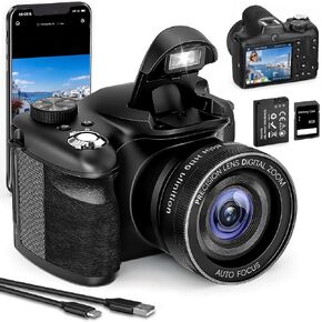8K Vlogging Camera with Dual-View Recording, WiFi & Dual Cameras, 2000mAh in Kuwait