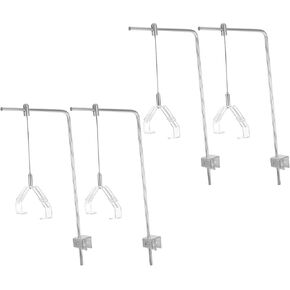 4pcs Adjustable Aquarium Light Stand Riser Mount Made of Lightweight Aluminum Alloy with Clamp Range 6.5cm-11cm Suitable for Freshwater and Saltwater Fish Tanks in Kuwait