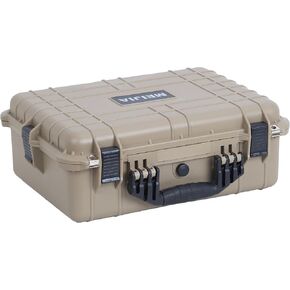 MEIJIA All Weather IP67 Waterproof Hard Camera Case,Hard Protective Case,Hard Case with Customizable Foam,Fit Use of Drones,Camera,Equipments,Pistols(Yellow,18.5 x14.06x6.93inches) in Kuwait