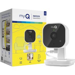 myQ Indoor Plug-in Security Camera Gen 2 – 2K Smart Wi-Fi Camera with Night Vision, Baby and Pet Monitor, Motion Detection and Alerts, 2-Way Audio & App Control in Saudi Arabia