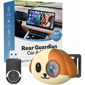 Wireless CarPlay Baby Car Camera Night Vision Split Screen 1080P HD Puppy | Display Baby View on the Original Car Screen, Plug and Play Adapter, Rear Seat Monitor, Cabin Care for Factory Wired CarPlay in Kuwait