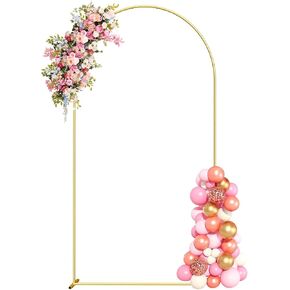 6FT Metal Arch Backdrop Stand, Gold Wedding Arch Backdrop Stand, Balloon Arch Frame for Wedding Birthday Party Baby Shower Graduation Ceremony Decor in Kuwait