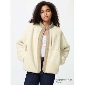 Uniqlo Pile Lined Fleece Combination Jacket in Kuwait