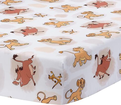 Lambs & Ivy Disney Baby Lion King Safari Fitted Crib Sheet - White in Kuwait