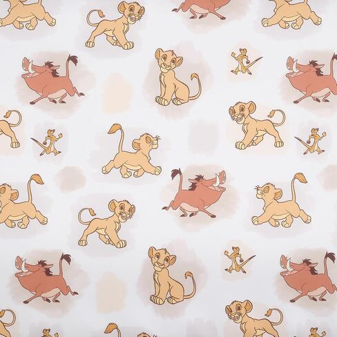 Lambs & Ivy Disney Baby Lion King Safari Fitted Crib Sheet - White in Kuwait