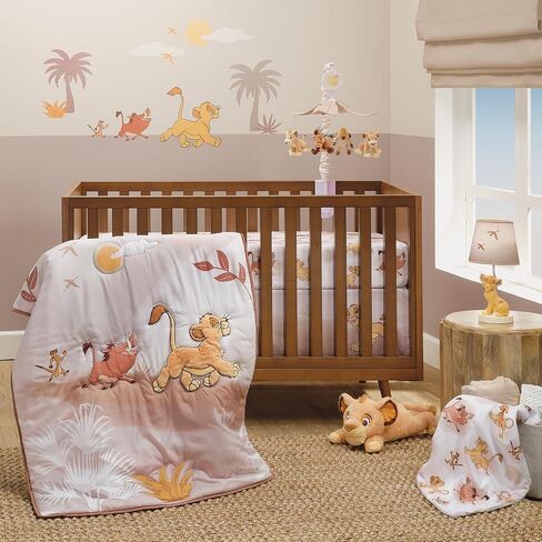 Lambs & Ivy Disney Baby Lion King Safari Fitted Crib Sheet - White in Kuwait