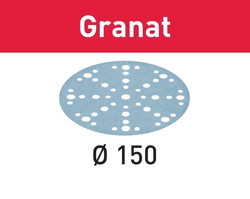 Festool 575161 Granat P60 Grit 6-Inch (150mm) Diameter Abrasive Sanding Discs, 50-Pack in Kuwait