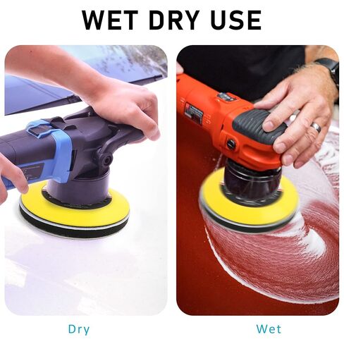 LotFancy 6 Inch Sanding Disc, 60PCS, 60 to 7000 Grit, Silicon Carbide | Wet Dry Orbital Sander Sandpaper, Coarse Sanding to Extra Fine Polishing, for Automotive Metal Wood Finishing, Hook and Loop in Kuwait