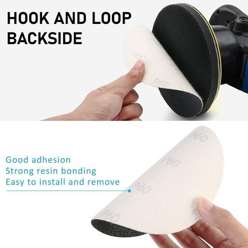 LotFancy 6 Inch Sanding Disc, 60PCS, 60 to 7000 Grit, Silicon Carbide | Wet Dry Orbital Sander Sandpaper, Coarse Sanding to Extra Fine Polishing, for Automotive Metal Wood Finishing, Hook and Loop in Kuwait