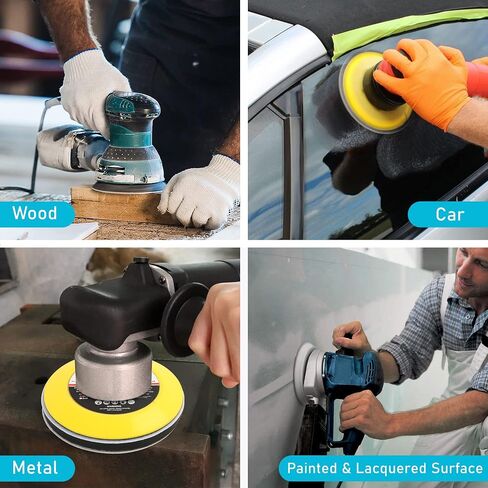 LotFancy 6 Inch Sanding Disc, 60PCS, 60 to 7000 Grit, Silicon Carbide | Wet Dry Orbital Sander Sandpaper, Coarse Sanding to Extra Fine Polishing, for Automotive Metal Wood Finishing, Hook and Loop in Kuwait