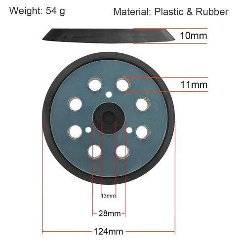 5 Inch Replacement Pad for Dewalt Random Orbit Sanders D26451 D26453 | Fits DW4388 & DW423 models. Essential sander accessories for smooth sanding in Kuwait