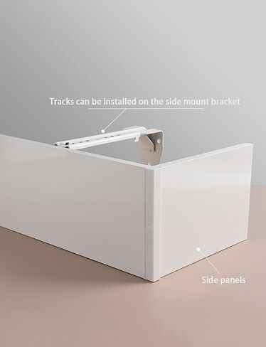 Baffle,Aluminum Panel Cover, Decorative Rod Baffle,Top Mount, Side Mount,for Living Room/Bedroom/Kitchen Windows Cornice Board(Side Mount,2.2meter) in Kuwait