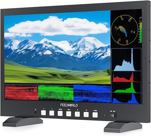 FEELWORLD FVM215 21.5 Inch Ultra Bright 1000nit 3G-SDI 4K HDMI Desktop Broadcast Monitor with Waveform, 3D LUT Professional Color Calibrate Director's Monitor in Kuwait