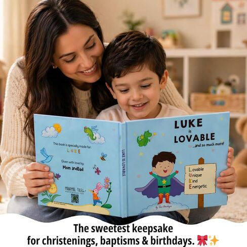 Personalized Name Meaning Book – I Am Me and I’m Amazing - Custom Baby Name Story for Kids Ages 0–6 – Perfect Gift for Newborns, Christenings & Baptisms - Manimal Tales (8.5" x 8.5") in Kuwait