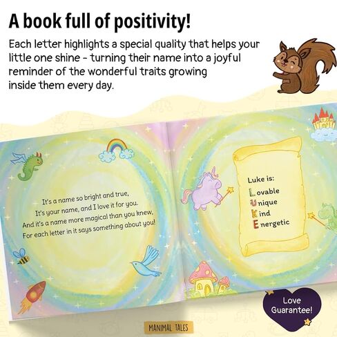 Personalized Name Meaning Book – I Am Me and I’m Amazing - Custom Baby Name Story for Kids Ages 0–6 – Perfect Gift for Newborns, Christenings & Baptisms - Manimal Tales (8.5" x 8.5") in Kuwait