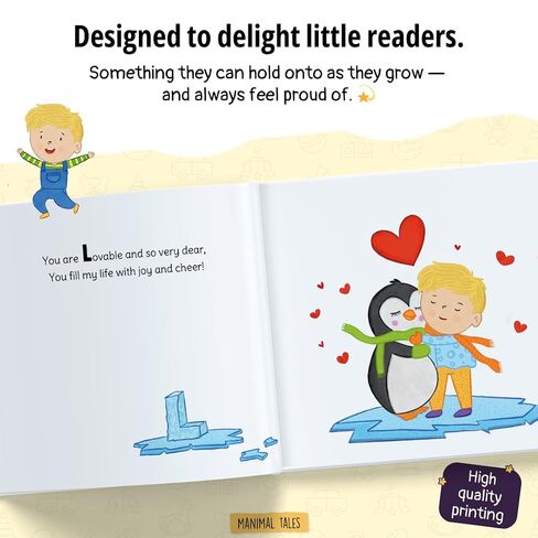 Personalized Name Meaning Book – I Am Me and I’m Amazing - Custom Baby Name Story for Kids Ages 0–6 – Perfect Gift for Newborns, Christenings & Baptisms - Manimal Tales (8.5" x 8.5") in Kuwait