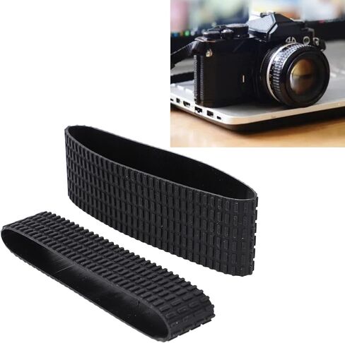Jiawu Lens Rubber Grip Replacement, Durable Elastic Rubber for Zoom Focus Control on 24-70 Camera Lenses, Ideal for Photographers, Pack of 2 in Kuwait