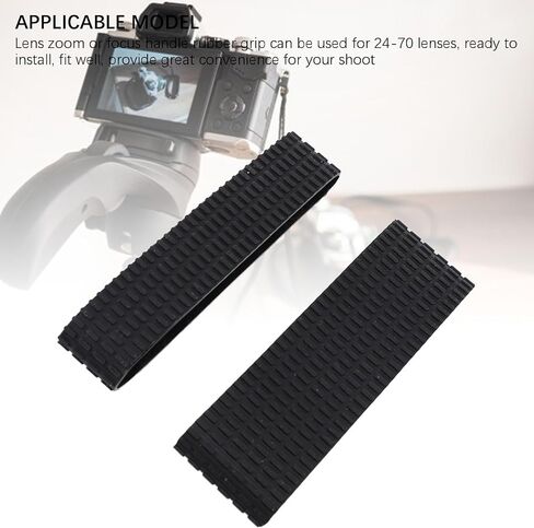 Jiawu Lens Rubber Grip Replacement, Durable Elastic Rubber for Zoom Focus Control on 24-70 Camera Lenses, Ideal for Photographers, Pack of 2 in Kuwait