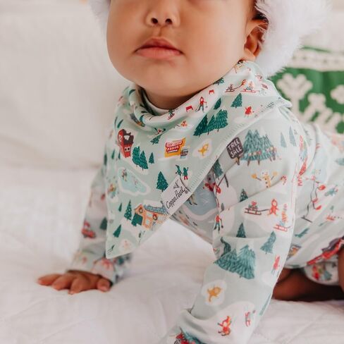 Copper Pearl Baby Bibs 4 Pack, Printed Bandana Drool Bibs for Baby Girl & Boy, Soft Cotton Drooling Teething Bibs in Kuwait