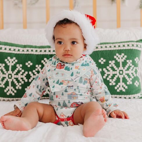 Copper Pearl Baby Bibs 4 Pack, Printed Bandana Drool Bibs for Baby Girl & Boy, Soft Cotton Drooling Teething Bibs in Kuwait