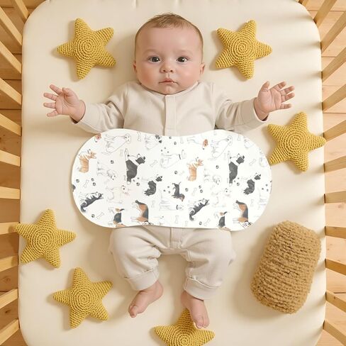 5Pack Cartoon Baby Burp Cloths for Boys Girls, Puppy Dog Baby Burping Cloths, Soft Cotton Super Absorbent Washcloths, Machine Washable and Reusable Baby Spit-Up Cloths for Newborns Infants Essentials in Kuwait