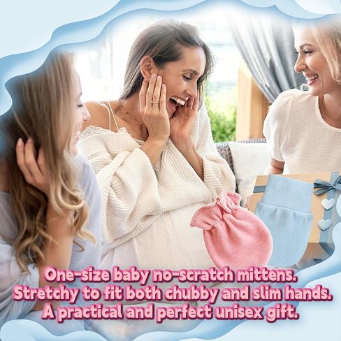 HAIOLORPRO 10 Pairs Baby Mittens Newborn No Scratch, Baby Gloves Soft Cotton in Kuwait