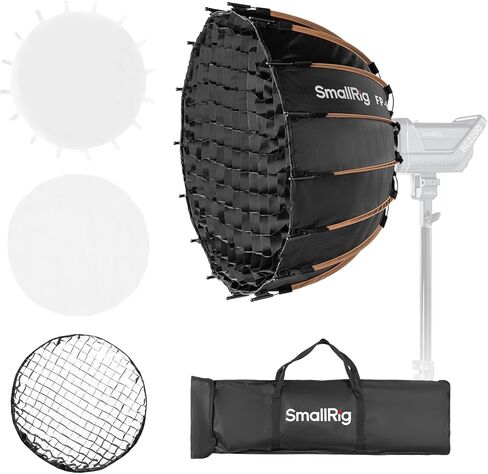 SmallRig RA-D60 Parabolic Softbox, 23.6" Quick Release Softbox with Carrying Bag, Compatible with SmallRig RC60 /RC100 Series COB Video Light for Photography Studio, Video Recording in Kuwait