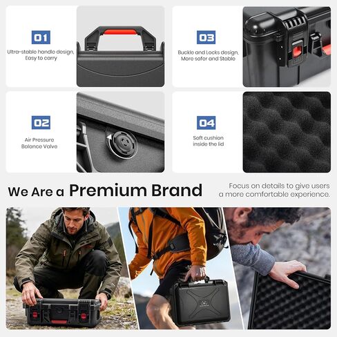 STARTRC Dual Layer Waterproof Hard Case for DJI Mini 5 Pro Drone, Fly More Combo, RC2/RC-N3, Batteries(6 pcs), Charging Hub, 65W Charger, Filter Set, Landing Pad & More Accessories in Kuwait