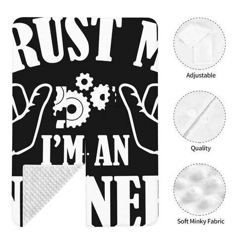 Trust Me I'm an Engineer Baby Car Seat Cover & Breastfeeding Nursing Cover - Breathable Stretch Fabric Multi-Use Nursing Cover for Breastfeeding in Kuwait