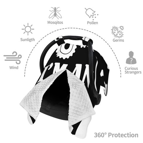 Trust Me I'm an Engineer Baby Car Seat Cover & Breastfeeding Nursing Cover - Breathable Stretch Fabric Multi-Use Nursing Cover for Breastfeeding in Kuwait
