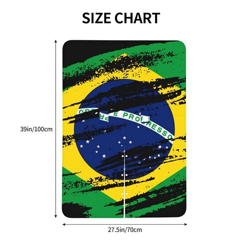 Vintage Brazilian Flag Baby Car Seat Cover & Breastfeeding Nursing Cover - Breathable Stretch Fabric Multi-Use Nursing Cover for Breastfeeding in Kuwait
