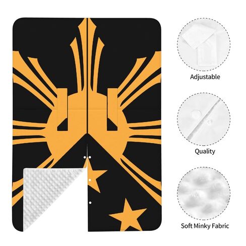 Tribal Philippines Filipino Sun and Stars Flag Baby Car Seat Cover & Breastfeeding Nursing Cover - Breathable Stretch Fabric Multi-Use Nursing Cover for Breastfeeding in Kuwait