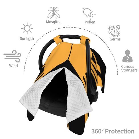 Tribal Philippines Filipino Sun and Stars Flag Baby Car Seat Cover & Breastfeeding Nursing Cover - Breathable Stretch Fabric Multi-Use Nursing Cover for Breastfeeding in Kuwait