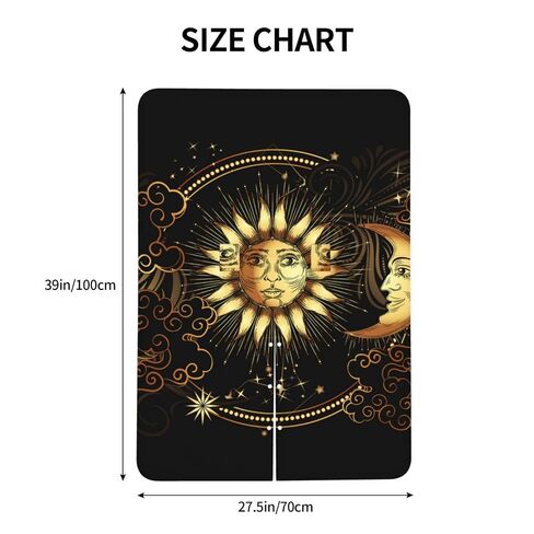 Sun Crescent Moon Stars Astrology Tarot Cards Baby Car Seat Cover & Breastfeeding Nursing Cover - Breathable Stretch Fabric Multi-Use Nursing Cover for Breastfeeding in Kuwait